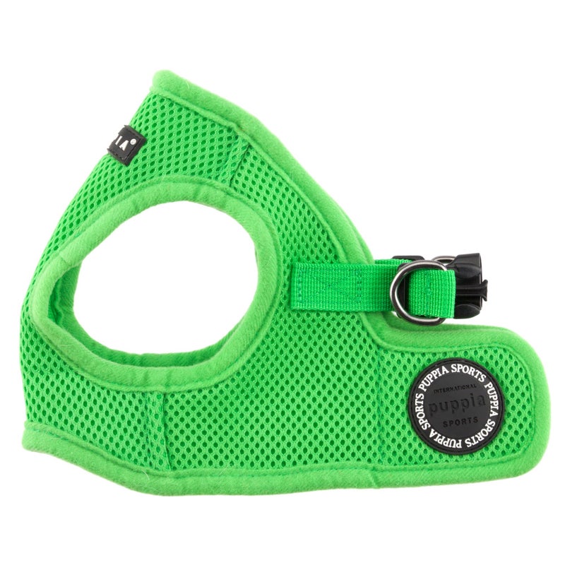 PUPPIA International Harness Soft B Vest, Medium, Green - Image 1